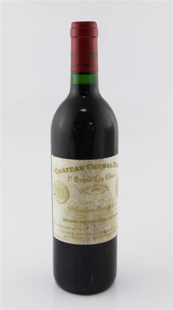 One bottle of Chateau Cheval Blanc 1990, Saint Emilion,